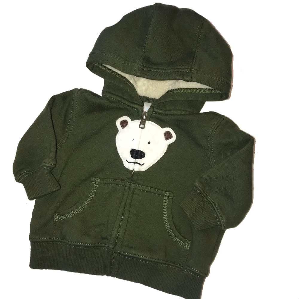 ⭐️ Gymboree  3/6 mo forest green polar bear jacket